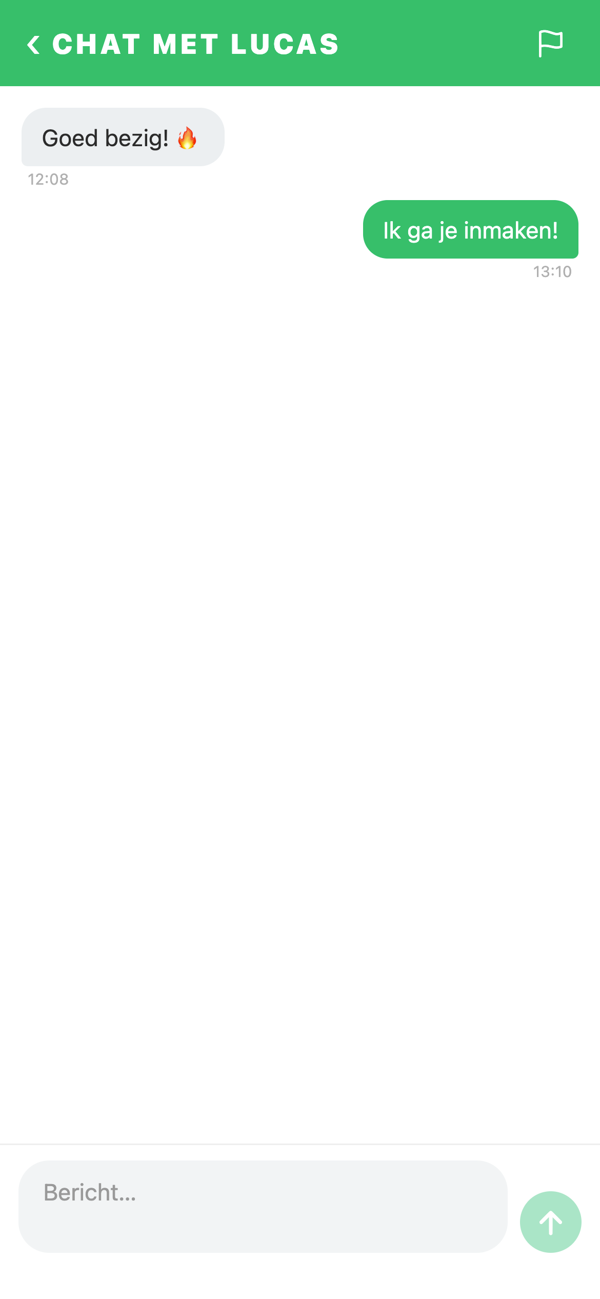 Chat met je tegenstander
