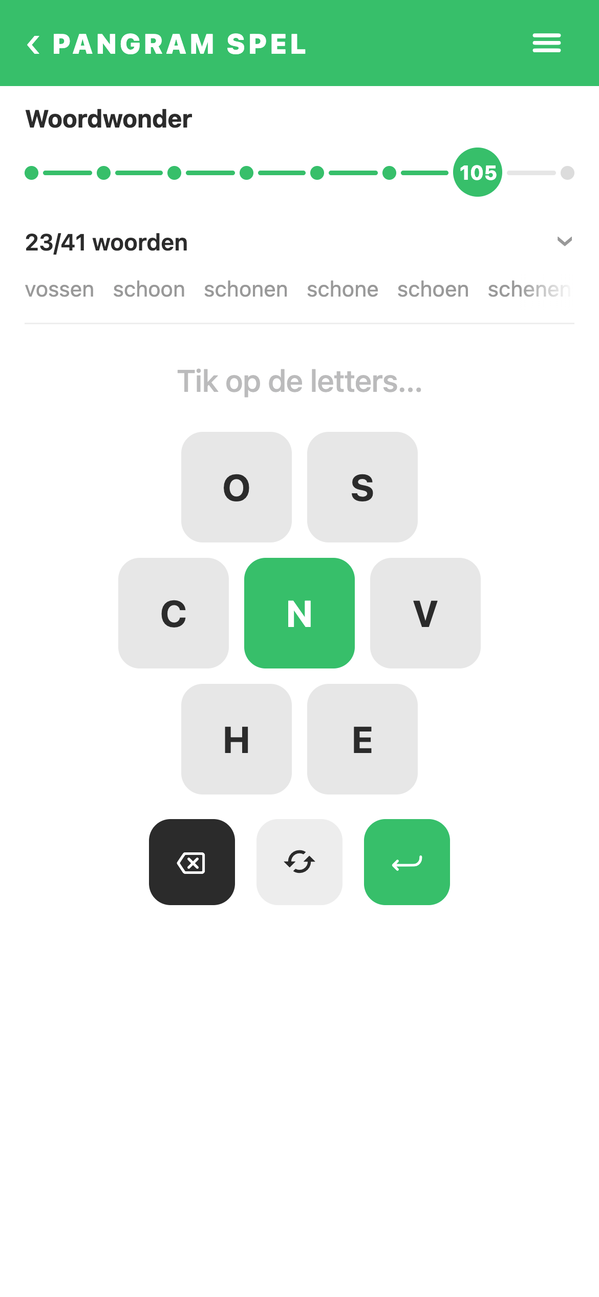 Pangram Spel gameplay