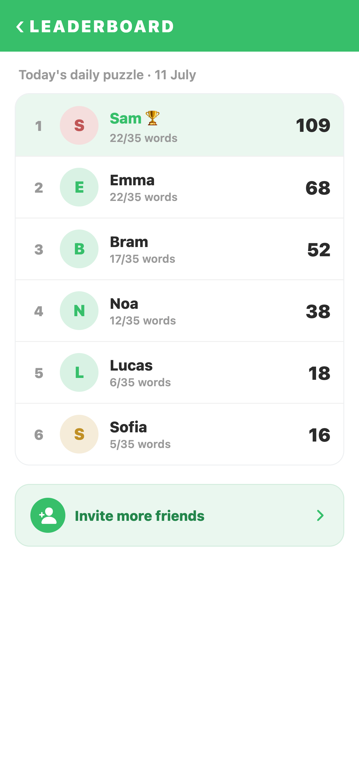 See how your friends are doing